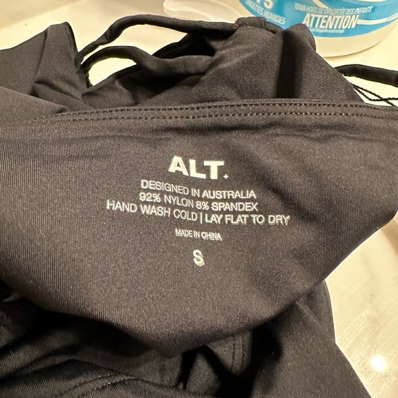 NWT- ALT SWIM Black plunge one piece bathing suit - NEVER WORN - Picture 3 of 5